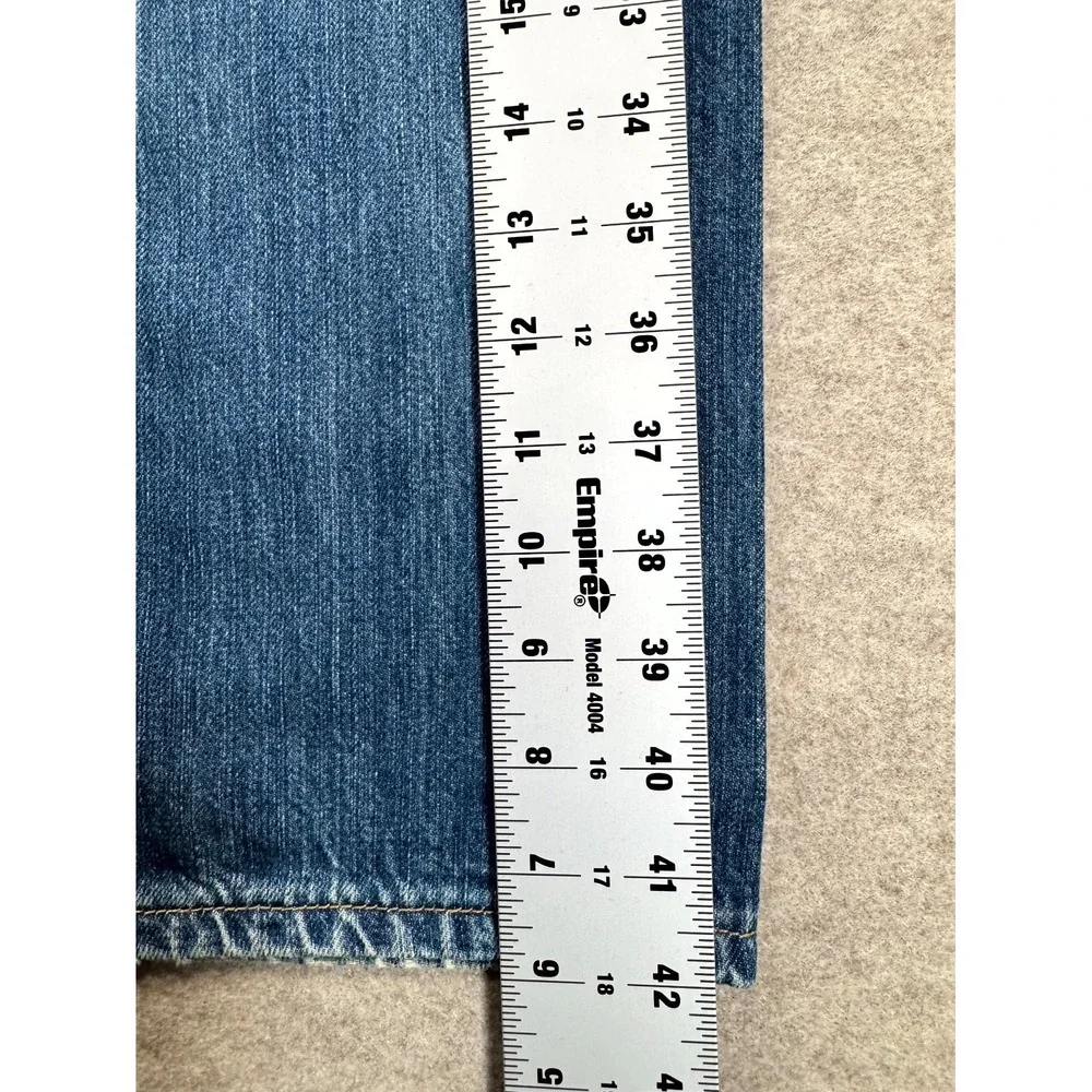 Levi's 501 Original Jeans Mens 36x32 Blue Denim Red Tab Button Fly Straight Leg